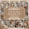 6000+ Faceless Videos Reels Templates Bundle DFY PLR & MRR — Aesthetic Clips + 700 Photos & Strategy Guide