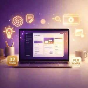 Generate eBooks with AI masterclass PLR — step-by-step video course with MRR rights