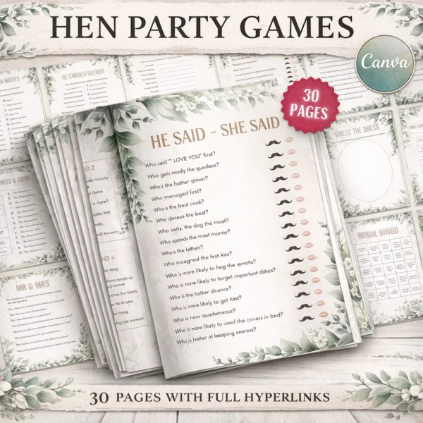 hen party games