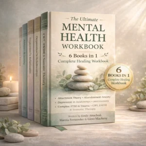 Mental health workbook eBook — 6 books in 1 covering CBT, anxiety, trauma and EMDR therapy