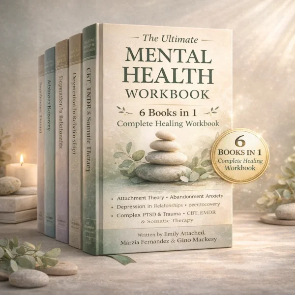 Mental health workbook eBook — 6 books in 1 covering CBT, anxiety, trauma and EMDR therapy