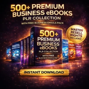 500+ premium business eBooks PLR collection — digital download with full resell rights