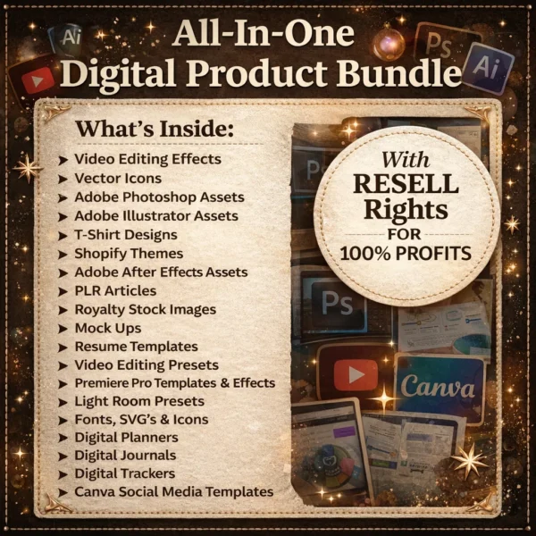 Canva templates, logo kits, stock footage, photography